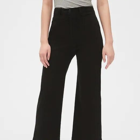 GAP High Rise Wide-Leg Crop Chinos New - Picture 4 of 7